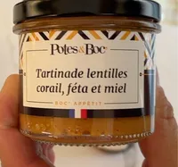 Tartinade de Lentilles Corail, Feta et Miel