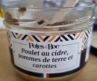 Poulet au cidre pomme de terre et carottes