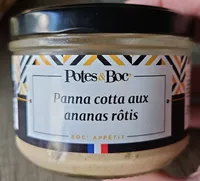 Panna cotta aux ananas rôtis