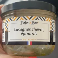 Lasagnes chevre, epinards