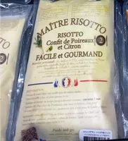 Risotto confit de poireaux et citron combava 2 pers