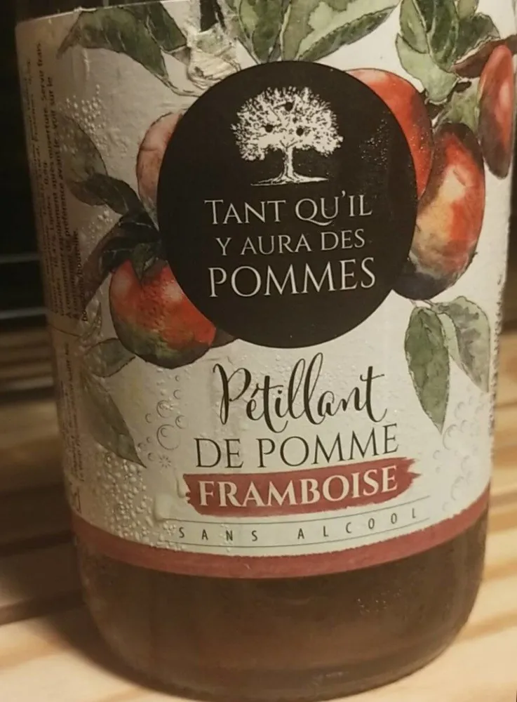 Pétillant de pomme framboise