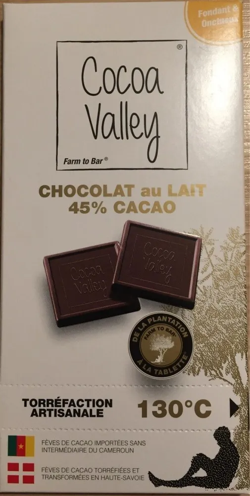 Chocolat au lait 45% de cacao