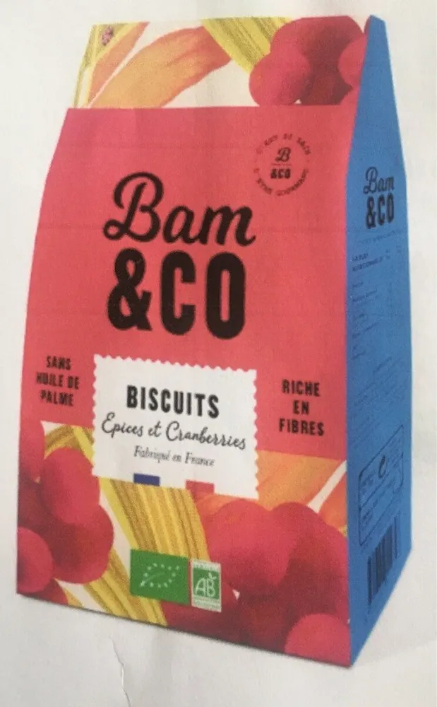 Biscuits épices et cranberries