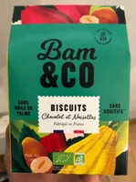 Mini biscuits chocolat noisettes