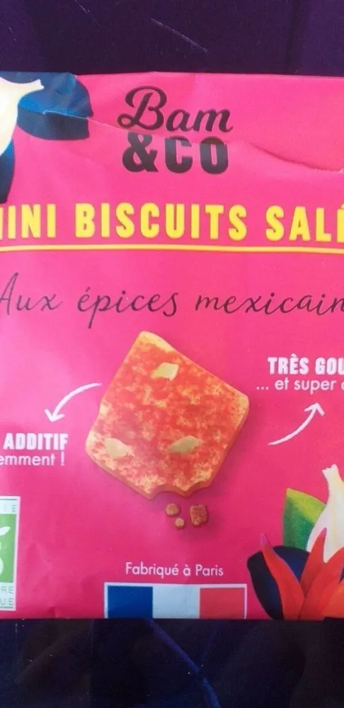 Mini biscuits salés , aux épices mexicaines
