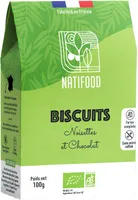 Biscuits Noisette et Chocolat 100g BIO