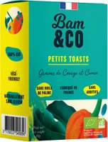 Petits Toasts Graines de Courges et Cumin 80g BIO