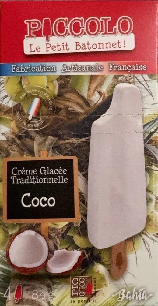 Le Petit Bâtonnet! Crème glacée traditionnelle Coco