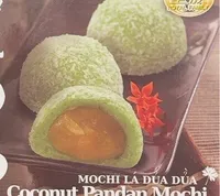 Coconut pandan mochi