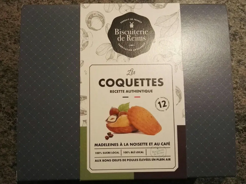 Les coquettes - madeleines à la noisette et au café
