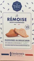 Madeleines au biscuit rose
