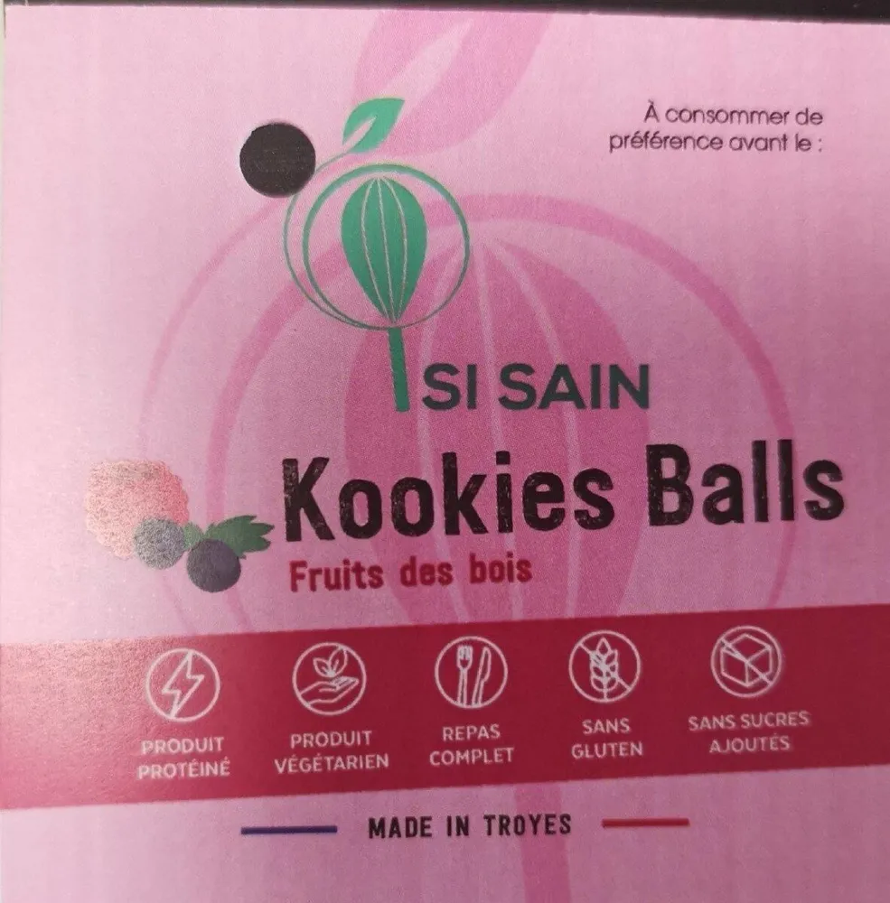 Kookies balls fruit rouges