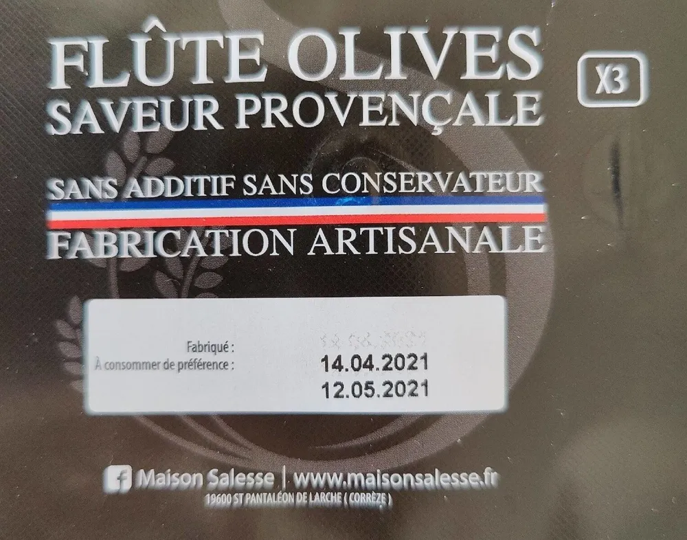 Flûtes olives saveur provençale