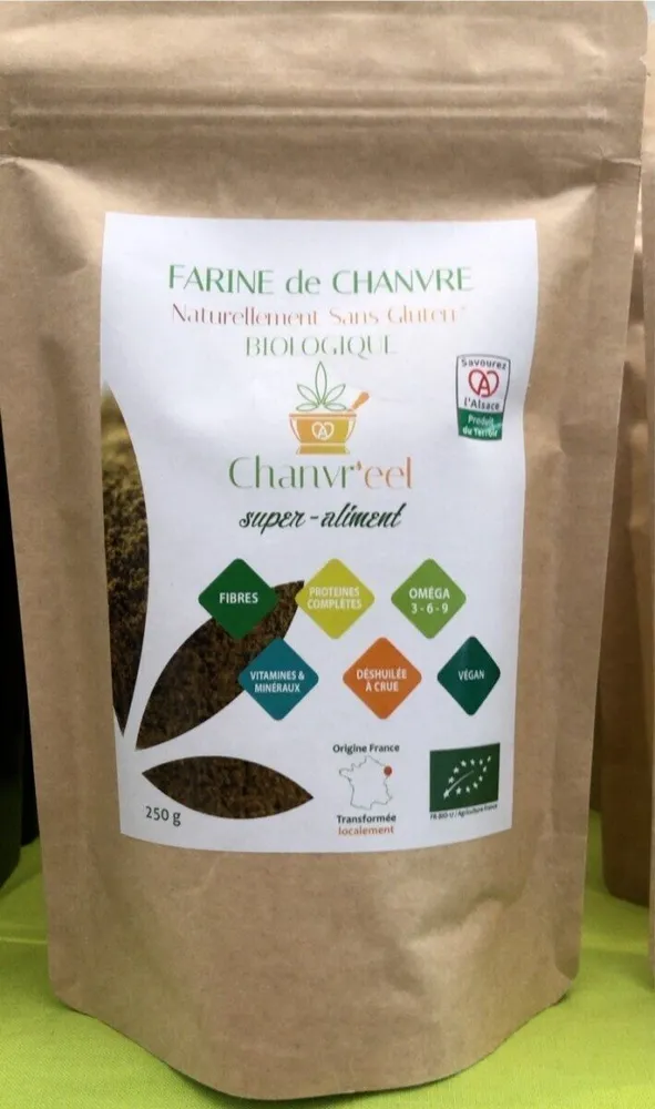 Farine de chanvre bio