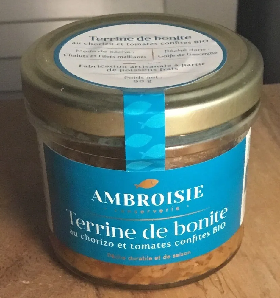 Terrine de bonite au chorizo et tomates confites Bio