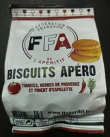 Biscuits Apéro tomates, herbes de Provence, piment d'Espelette