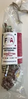 Saucisson sec artisanal aux noisettes entieres