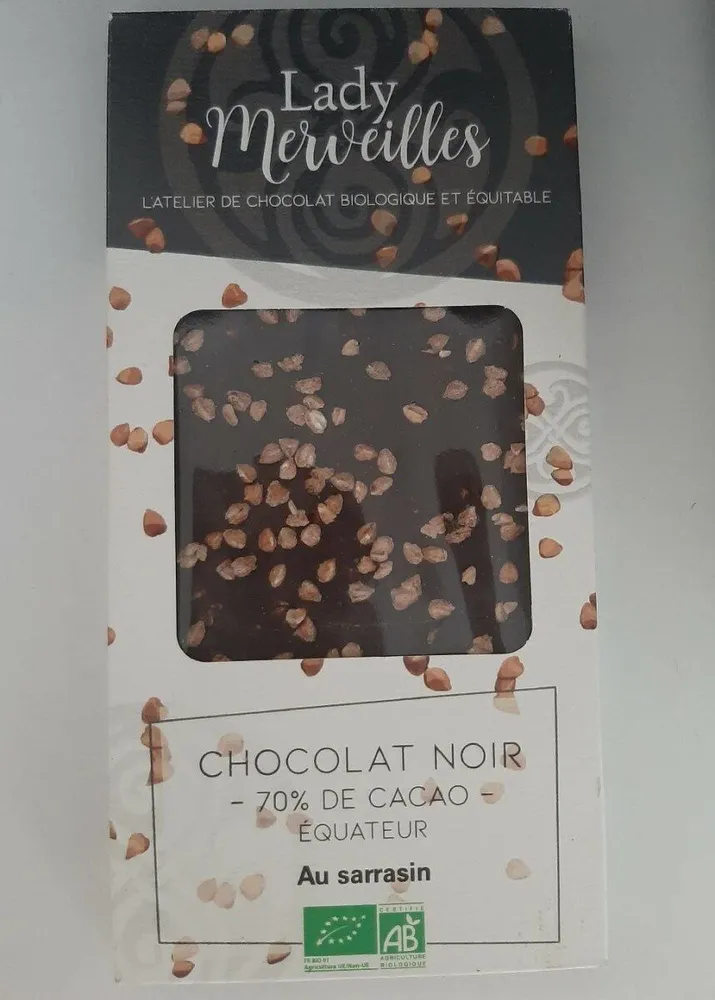 Chocolat Noir 70% au sarrasin