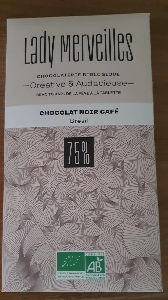 Chocolat noir café Brésil 75%
