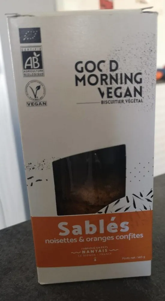 Sablés noisettes & orange confites