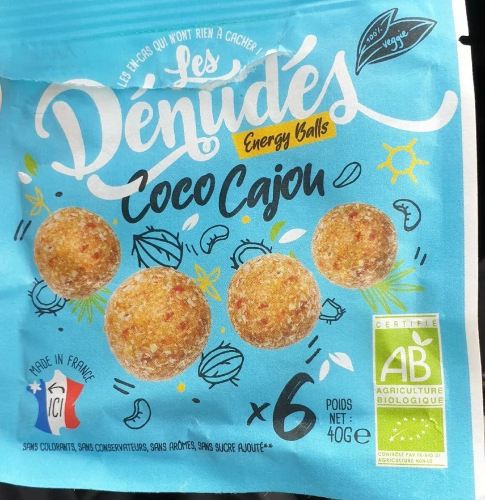 Energy balls coco cajou