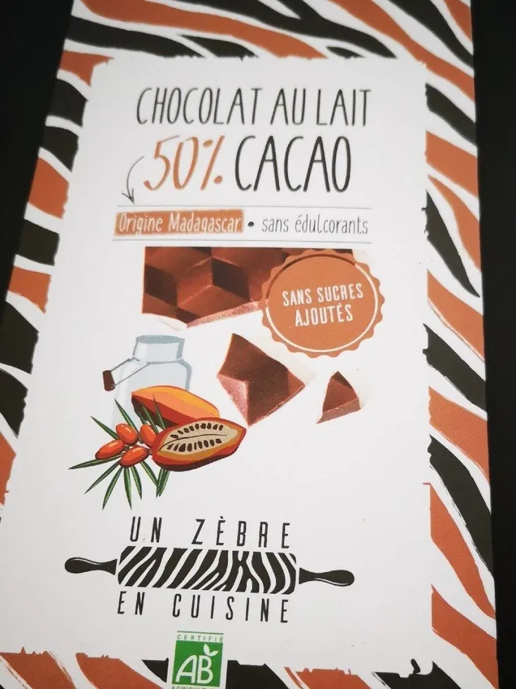 Chocolat au lait 50% de cacao