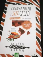 Chocolat au lait 50% de cacao