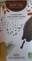 Chocolat Madagascar 70% éclats de fèves