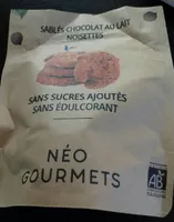 Sablés chocolat au lait noisettes