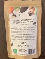 Noix de cajou enrobées de chocolat noir 70%