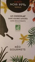 Chocolat Haïti noir 95% Vanille