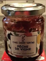 Confiture extra de pêches de vigne