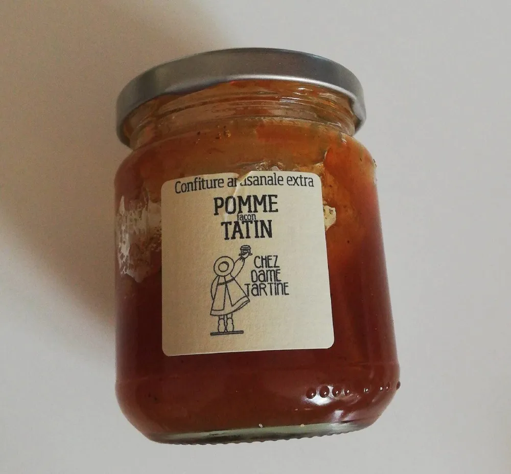 Confiture artisanale pomme façon tatin