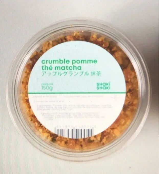 Crumble Pomme au Thé Matcha