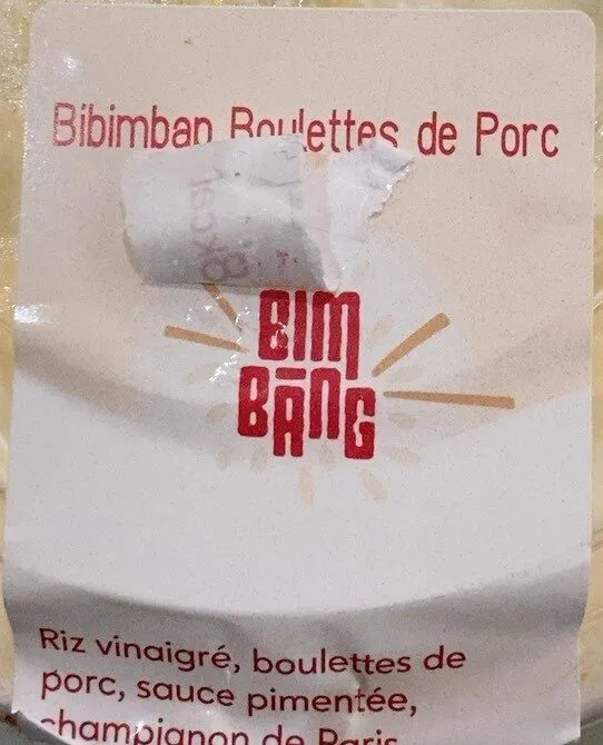 Bibimbap boulettes porc
