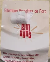 Bibimbap boulettes porc
