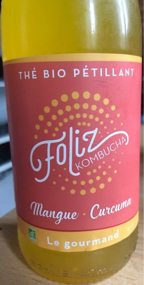 Foliz kombucha mangue - curcuma