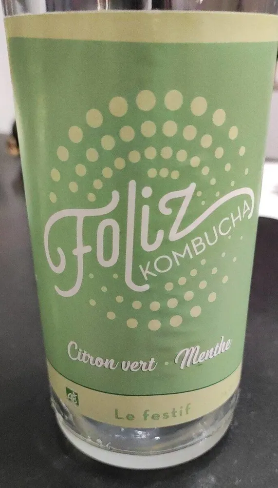 Foliz Kombucha citron Vert menthe