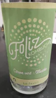 Foliz Kombucha citron Vert menthe