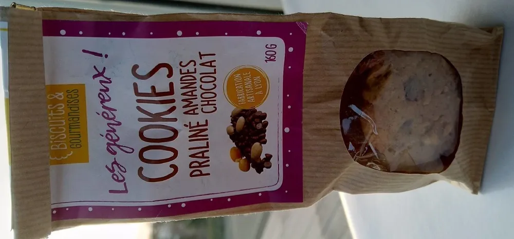 Les généreux cookies praliné amande chocolat