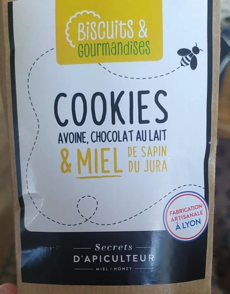 Coo'ies avoine chocolat au lait et miel