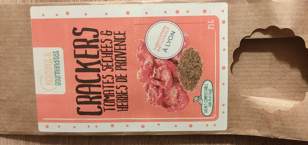 Crackers tomates séchées