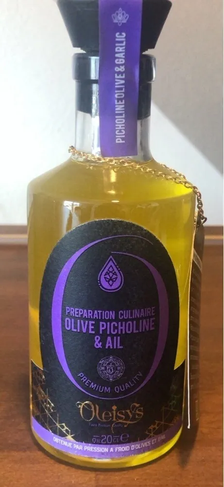 Huile d’olive picholive à l’ail