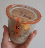 Flan de courge et poulet sauce champignon