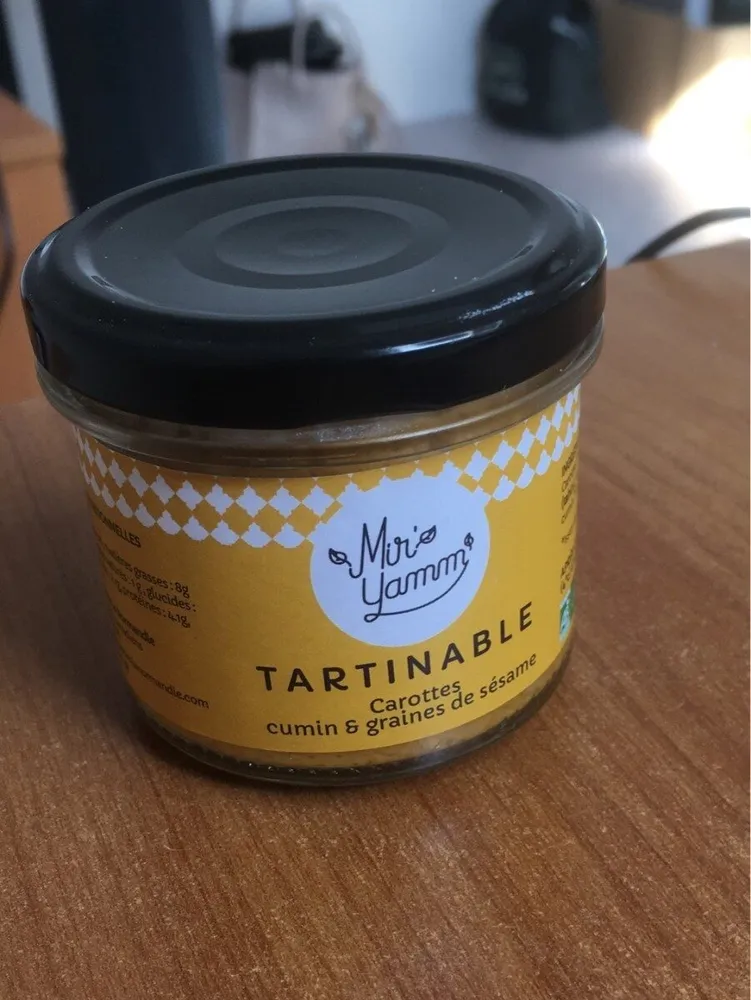 Tartinable de légume - Carottes, cumin et graines de sésame