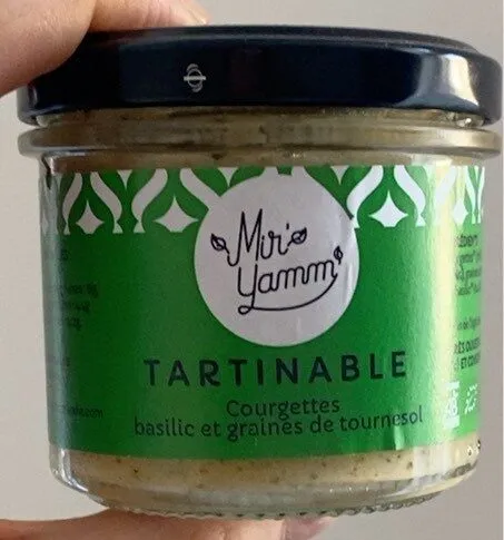 Tartinable courgettes basilic et graines de tournesol