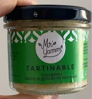 Tartinable courgettes basilic et graines de tournesol