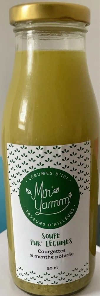 Soupe de courgettes menthe poivree