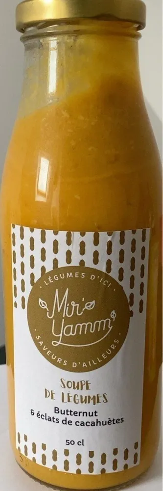 Soupe butternut eclats de cacahuetes